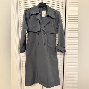 Abercrombie & Fitch Gray Trench Coat